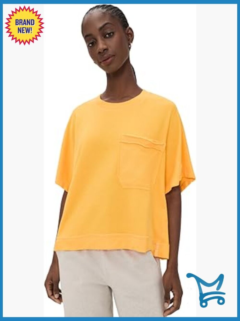 Womens Sleep Tee Soft Cotton Blend Short Sleeve Crew Neck Nightshirt